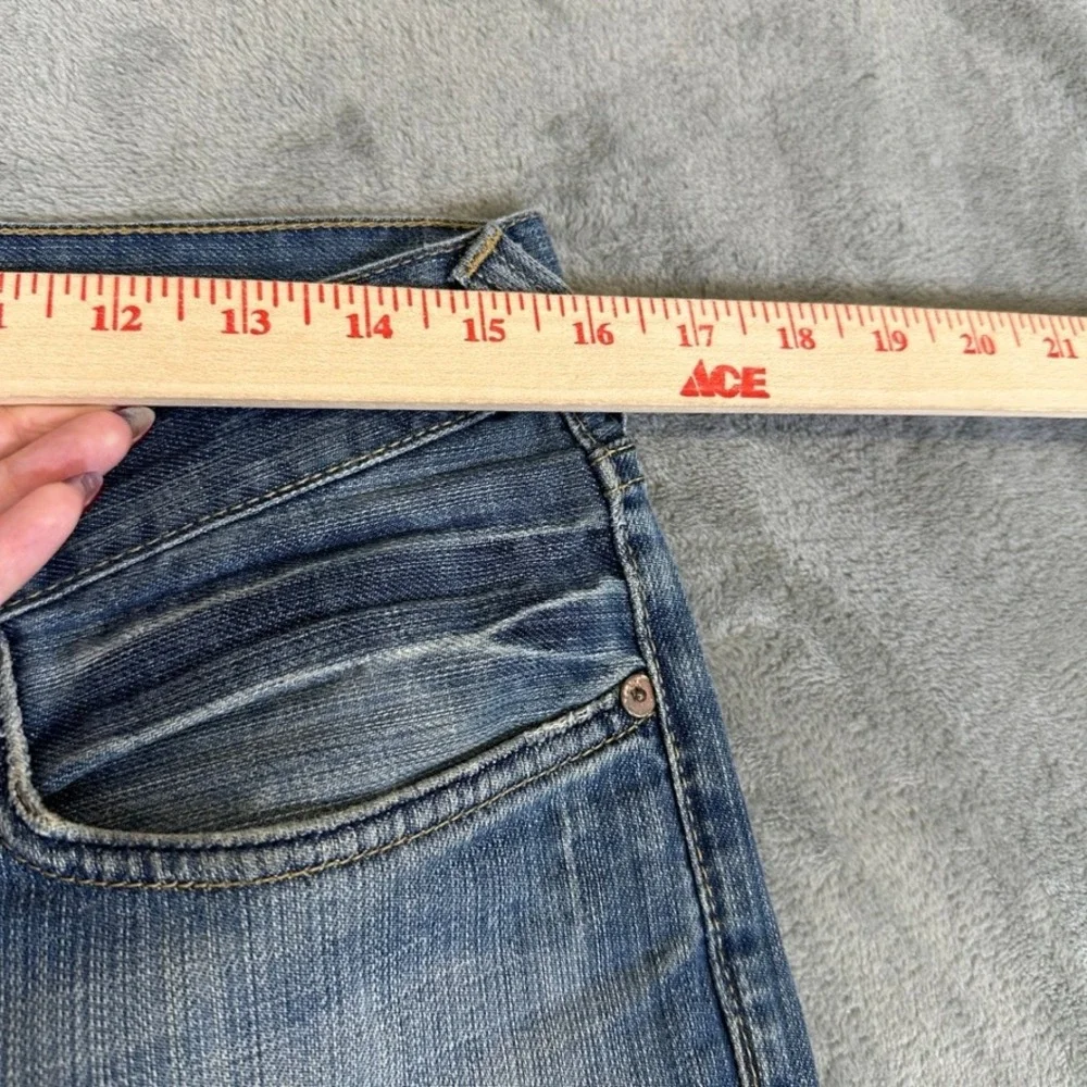 H&M Original Mens Straight Leg Jeans Medium Wash Blue Denim W31 L30